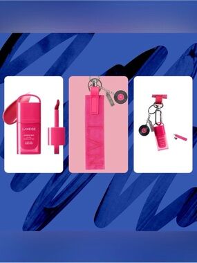 LANEIGE Juicepop Box Lip Tint - K-Pop  Pink - Cool Bright Pink with Wristlet